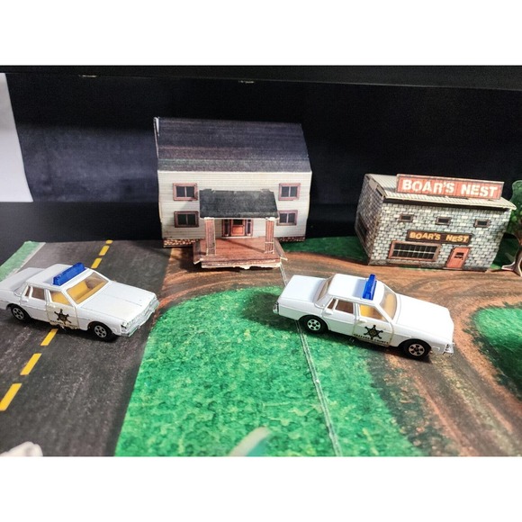 ERTL 1816 Dukes Of Hazzard Play Set 1981 RARE General Lee Complete 4 BONUS Cars - Picture 6 of 13